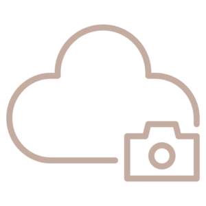 Cloud icon with a camera